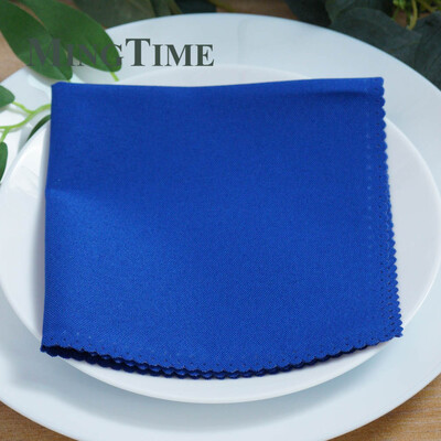 10 db vászonszalvéták poliészter étkező 12 x 12 hüvelykes zsebkendő Hanky esküvői parti kellékek születésnapi bankett 30 cm x 30 cm