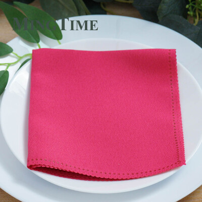 10 db vászonszalvéták poliészter étkező 12 x 12 hüvelykes zsebkendő Hanky esküvői parti kellékek születésnapi bankett 30 cm x 30 cm