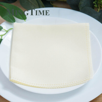 10 db vászonszalvéták poliészter étkező 12 x 12 hüvelykes zsebkendő Hanky esküvői parti kellékek születésnapi bankett 30 cm x 30 cm