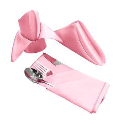 10 vnt Medžiaginės servetėlės Vestuvių salės vakarėlio dekoravimas Satininis rankšluostis Kalėdų gimtadienio Kūdikių dušo vakarėlio stalo servetėlės 43cm*43cm