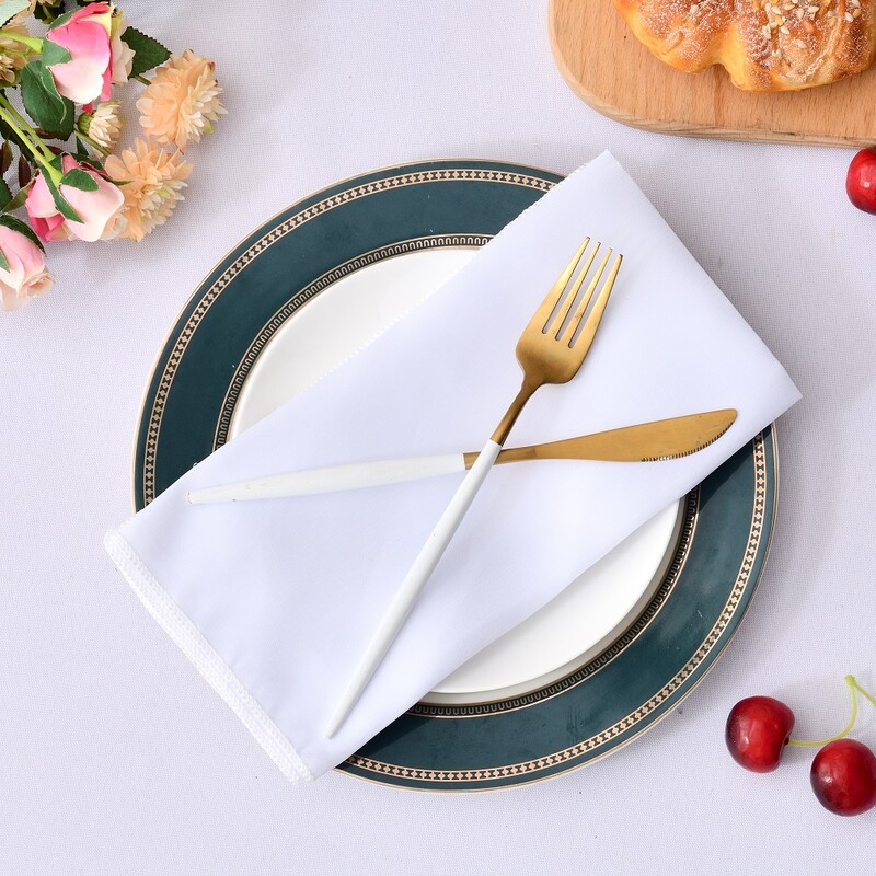 10 vnt Medžiaginės servetėlės Vestuvių salės vakarėlio dekoravimas Satininis rankšluostis Kalėdų gimtadienio Kūdikių dušo vakarėlio stalo servetėlės 43cm*43cm