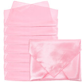 Șervețel din satin Cupă împăturită Păr floral Prosop de hotel Pânză de culoare uni Roșu Absorbant Restaurant 8buc (roz piersic 43*43cm)