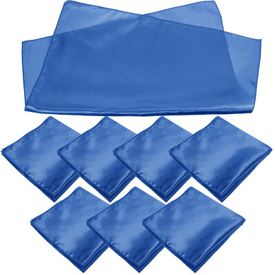 Șervețel din satin Cupă împăturită Păr floral Prosop de hotel Pânză de culoare uni Roșu Absorbant Restaurant 8buc (roz piersic 43*43cm)