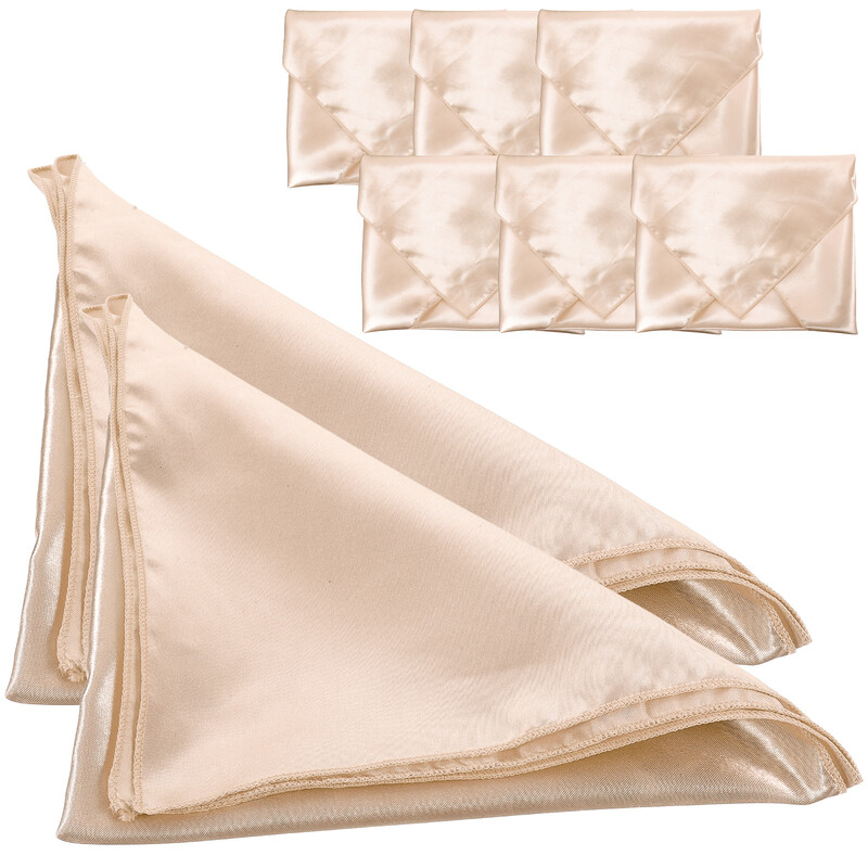 Șervețel din satin Cupă împăturită Păr floral Prosop de hotel Pânză de culoare uni Roșu Absorbant Restaurant 8buc (roz piersic 43*43cm)