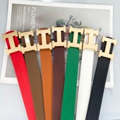 Madingas PU odinis diržas moterims Dizainerio metalo sagtimi juosmens dirželis Moteriškas džinsas Suknelė Kelnės Visą atitinkančią dekoratyvinę juosmens juostą