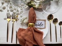 6db 30*30cm-es szalvéták Pamutszövet Rusztikus géz Hanky Konyhatörölköző Étkező Szőnyegek Esküvői Kellékek Ágynemű Otthoni asztaldísz karácsonyi