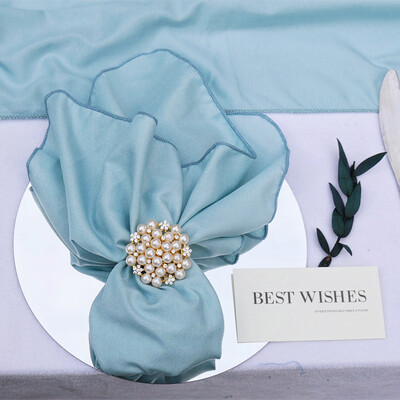 12 DB puha guaze vászonszalvéták 46x46 cm-es, mosható asztali felvágható törülközők esküvői britthday menyasszony zuhany parti asztaldíszhez