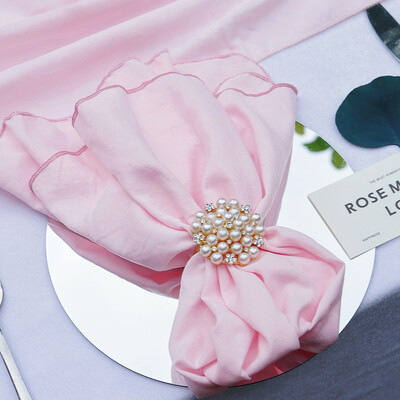 12 DB puha guaze vászonszalvéták 46x46 cm-es, mosható asztali felvágható törülközők esküvői britthday menyasszony zuhany parti asztaldíszhez