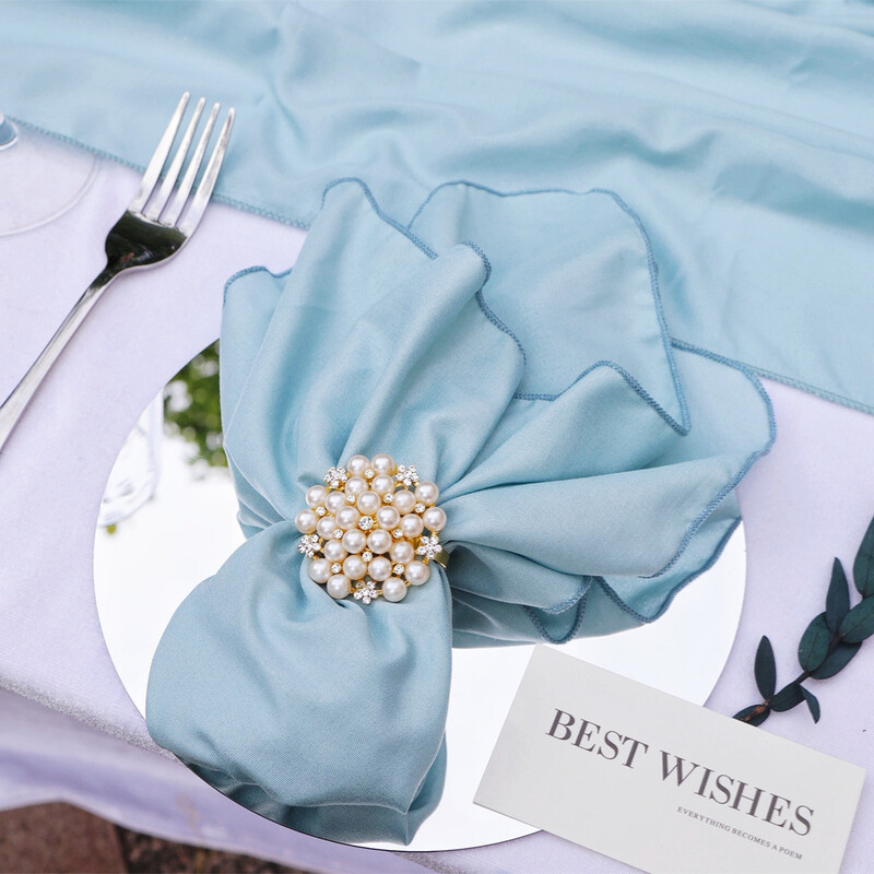 12 DB puha guaze vászonszalvéták 46x46 cm-es, mosható asztali felvágható törülközők esküvői britthday menyasszony zuhany parti asztaldíszhez