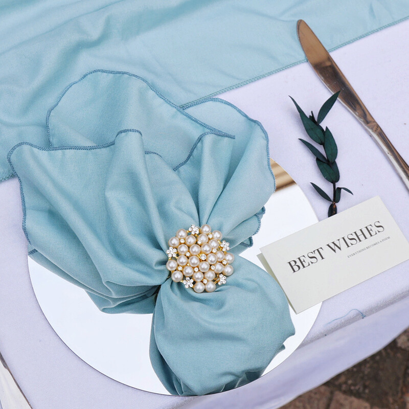 12 DB puha guaze vászonszalvéták 46x46 cm-es, mosható asztali felvágható törülközők esküvői britthday menyasszony zuhany parti asztaldíszhez