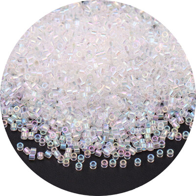 5g/10g 1,6mm-es japán átlátszatlan fémes színű üveggyöngyök 11/0 egységes laza távtartó maggyöngyök ékszerkészítéshez barkácsvarráshoz