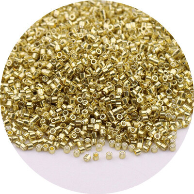 5g/10g 1,6mm-es japán átlátszatlan fémes színű üveggyöngyök 11/0 egységes laza távtartó maggyöngyök ékszerkészítéshez barkácsvarráshoz