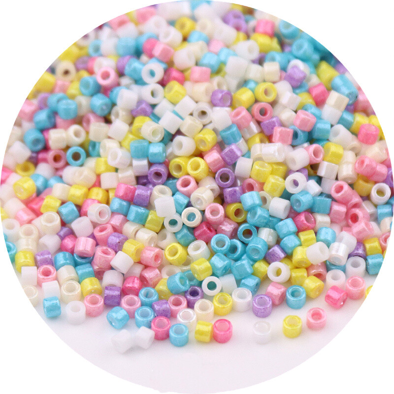 5g/10g 1,6mm-es japán átlátszatlan fémes színű üveggyöngyök 11/0 egységes laza távtartó maggyöngyök ékszerkészítéshez barkácsvarráshoz