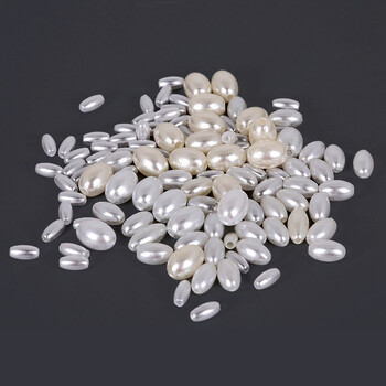 1 Τσάντα 4mm 6mm 8mm Οβάλ ABS Απομίμηση Pearl Loose Spacer Beads DIY Jewelry Findings