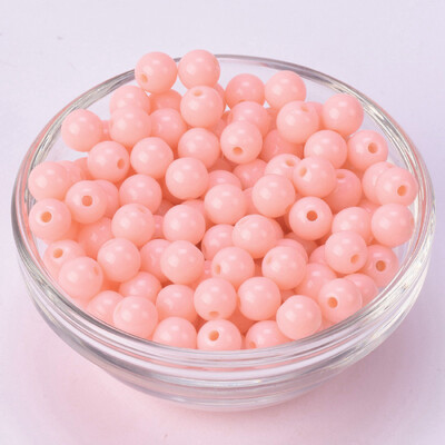 Lot okruglih 6 mm 8 mm 10 mm 12 mm 14 mm 16 mm 18 mm 20 mm neprozirnih akrilnih plastičnih labavih perli za izradu nakita DIY rukotvorine