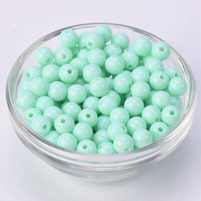 Lot okruglih 6 mm 8 mm 10 mm 12 mm 14 mm 16 mm 18 mm 20 mm neprozirnih akrilnih plastičnih labavih perli za izradu nakita DIY rukotvorine