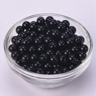 Lot okruglih 6 mm 8 mm 10 mm 12 mm 14 mm 16 mm 18 mm 20 mm neprozirnih akrilnih plastičnih labavih perli za izradu nakita DIY rukotvorine