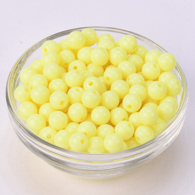 Lot okruglih 6 mm 8 mm 10 mm 12 mm 14 mm 16 mm 18 mm 20 mm neprozirnih akrilnih plastičnih labavih perli za izradu nakita DIY rukotvorine