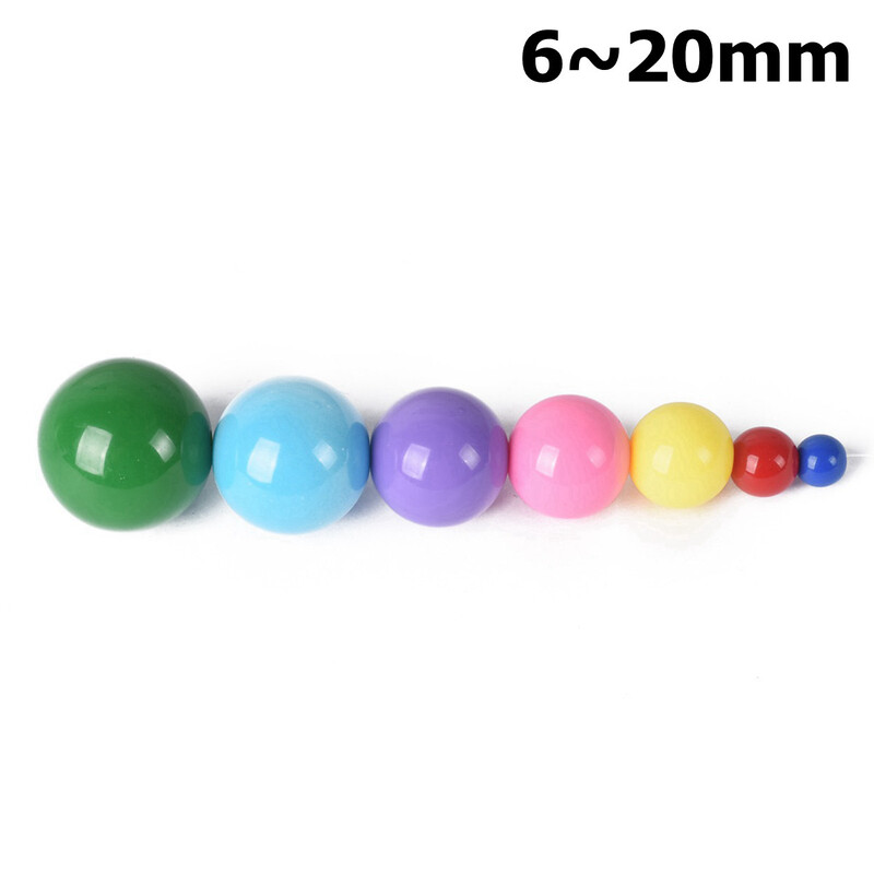 Lot okruglih 6 mm 8 mm 10 mm 12 mm 14 mm 16 mm 18 mm 20 mm neprozirnih akrilnih plastičnih labavih perli za izradu nakita DIY rukotvorine