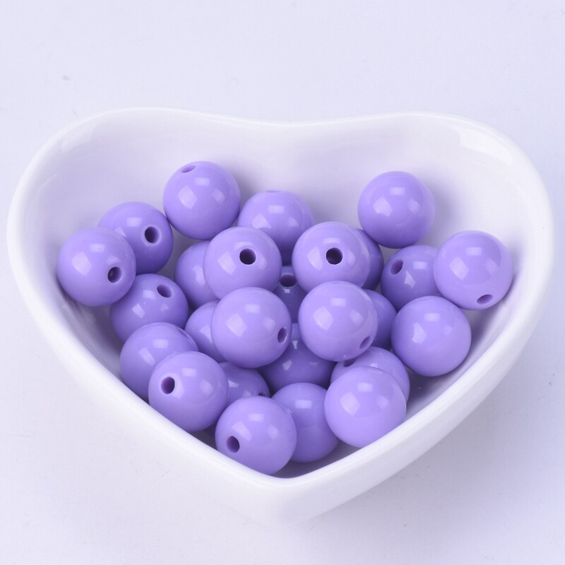 Lot okruglih 6 mm 8 mm 10 mm 12 mm 14 mm 16 mm 18 mm 20 mm neprozirnih akrilnih plastičnih labavih perli za izradu nakita DIY rukotvorine