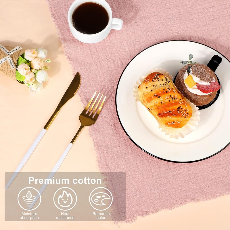 Vjenčane pamučne salvete Ručno izrađene platnene salvete 43x43cm Mekana pamučna tkanina Salvete Čajni ručnici Podmetači za blagovaonicu Dekoracija kućnog stola