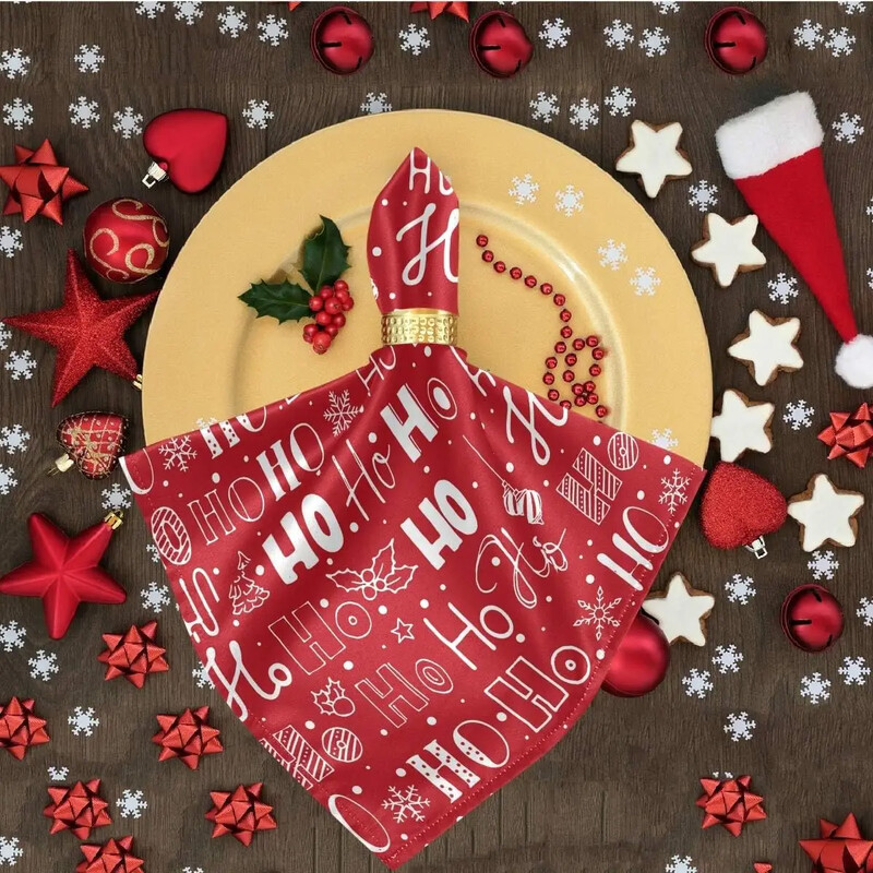 Sretna Hanukka platnene salvete za stol Dekoracija stola Ručnik za večeru za kuhinju Višekratne židovske praznične salvete Dekoracija za zabavu