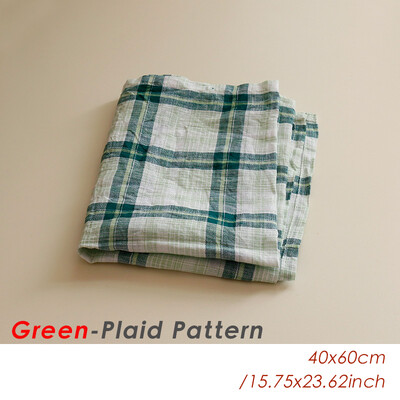 40*60 см ретро памучна ленена салфетка Фон за фотография на храна Подпори Стари сцени Декор за снимане Подложка Кухненска карирана салфетка