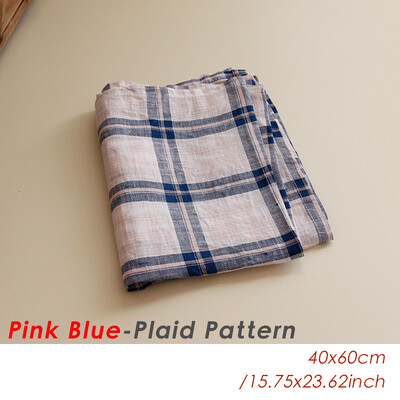 40*60 см ретро памучна ленена салфетка Фон за фотография на храна Подпори Стари сцени Декор за снимане Подложка Кухненска карирана салфетка