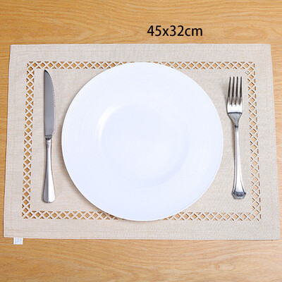 Poliészter szalvéta buliterítő vacsora csúszásmentes szalvéta étterem otthon Esküvői vászon Szövet Szalvéták Étterem Asztalszőnyegek