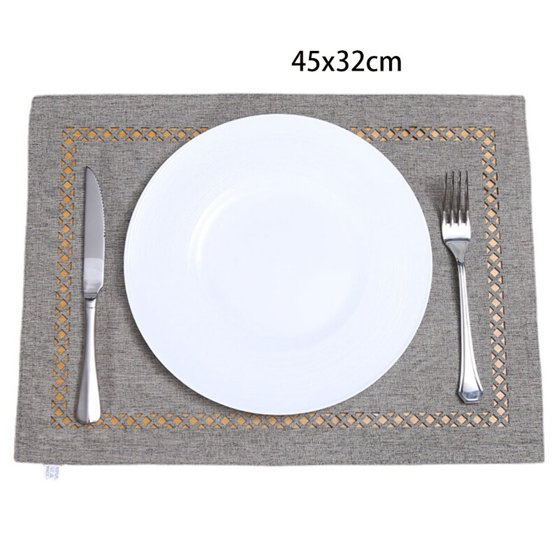 Poliészter szalvéta buliterítő vacsora csúszásmentes szalvéta étterem otthon Esküvői vászon Szövet Szalvéták Étterem Asztalszőnyegek