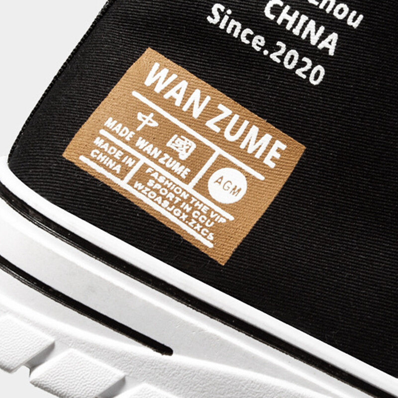 Cipők Nyári Férfi Cipők Magas szárú vászon Cipők Férfi Divatos Alkalmi Klasszikus Stílus Divat Fekete Fehér Tábla Cipők Lábbeli