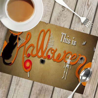 Pakabinti, pavyzdžiui, pilies padėkliukas Helovino padėklas, neslidus izoliacija, viešbutis vakarietiškas maistas, šventinis stalas, vakarėlio dekoravimo vieta