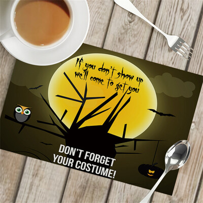 Pakabinti, pavyzdžiui, pilies padėkliukas Helovino padėklas, neslidus izoliacija, viešbutis vakarietiškas maistas, šventinis stalas, vakarėlio dekoravimo vieta