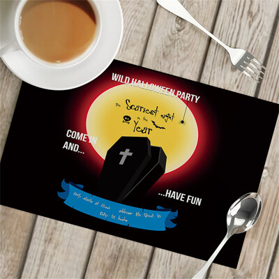 Pakabinti, pavyzdžiui, pilies padėkliukas Helovino padėklas, neslidus izoliacija, viešbutis vakarietiškas maistas, šventinis stalas, vakarėlio dekoravimo vieta