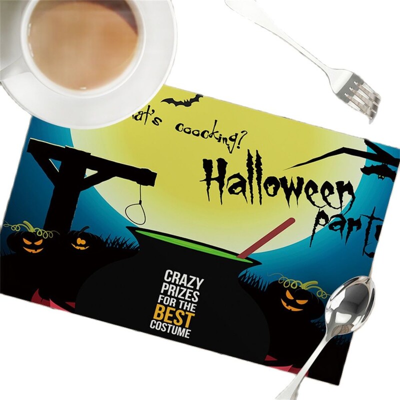 Pakabinti, pavyzdžiui, pilies padėkliukas Helovino padėklas, neslidus izoliacija, viešbutis vakarietiškas maistas, šventinis stalas, vakarėlio dekoravimo vieta