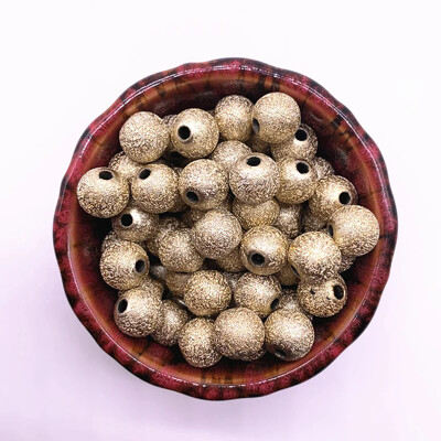 4/6/8/10/12mm mărgele de stele înghețate mărgele acrilice rotunde Mărgele distanțatoare libere pentru fabricarea de bijuterii Accesorii pentru brățări DIY