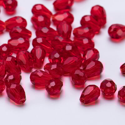 6x8mm Ausztria csiszolt könnycsepp üveggyöngyök AB színű vízcsepp kristálygyöngyök laza távtartó gyöngyök ékszerkészítéshez barkács karkötő