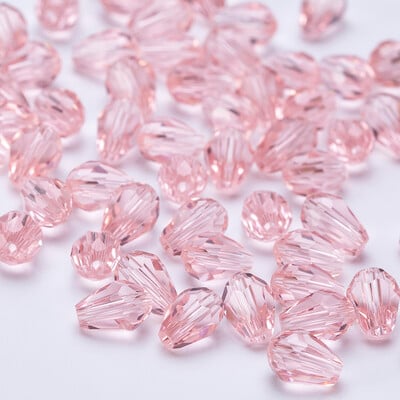 6x8mm Ausztria csiszolt könnycsepp üveggyöngyök AB színű vízcsepp kristálygyöngyök laza távtartó gyöngyök ékszerkészítéshez barkács karkötő