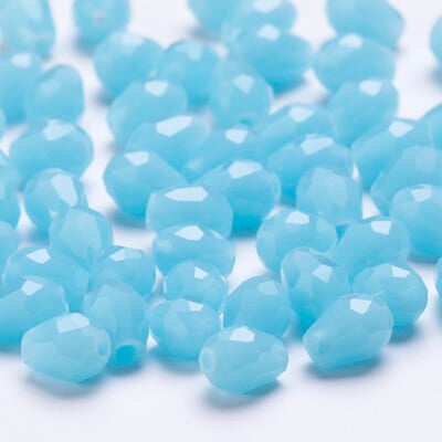 6x8mm Ausztria csiszolt könnycsepp üveggyöngyök AB színű vízcsepp kristálygyöngyök laza távtartó gyöngyök ékszerkészítéshez barkács karkötő