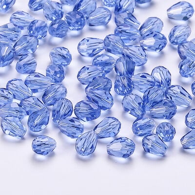 6x8mm Ausztria csiszolt könnycsepp üveggyöngyök AB színű vízcsepp kristálygyöngyök laza távtartó gyöngyök ékszerkészítéshez barkács karkötő