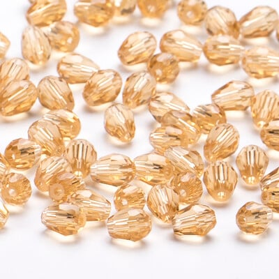 6x8mm Ausztria csiszolt könnycsepp üveggyöngyök AB színű vízcsepp kristálygyöngyök laza távtartó gyöngyök ékszerkészítéshez barkács karkötő