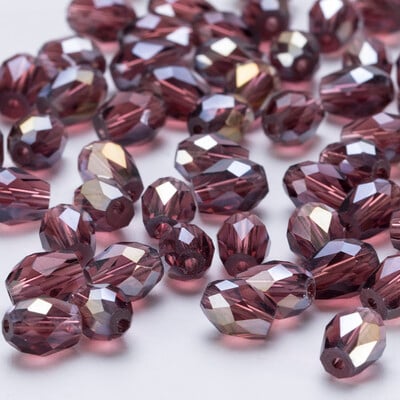 6x8mm Ausztria csiszolt könnycsepp üveggyöngyök AB színű vízcsepp kristálygyöngyök laza távtartó gyöngyök ékszerkészítéshez barkács karkötő