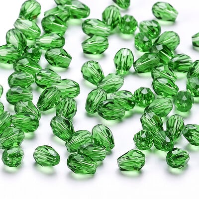 6x8mm Ausztria csiszolt könnycsepp üveggyöngyök AB színű vízcsepp kristálygyöngyök laza távtartó gyöngyök ékszerkészítéshez barkács karkötő