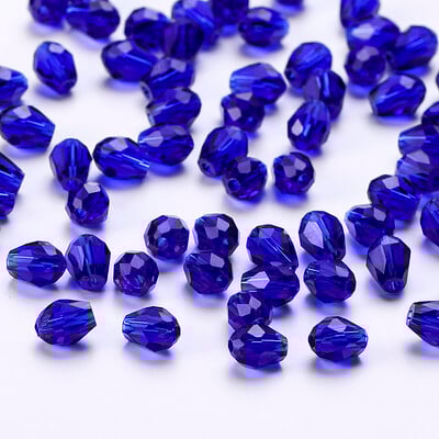 6x8mm Ausztria csiszolt könnycsepp üveggyöngyök AB színű vízcsepp kristálygyöngyök laza távtartó gyöngyök ékszerkészítéshez barkács karkötő