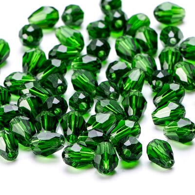 6x8mm Ausztria csiszolt könnycsepp üveggyöngyök AB színű vízcsepp kristálygyöngyök laza távtartó gyöngyök ékszerkészítéshez barkács karkötő