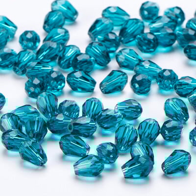 6x8mm Ausztria csiszolt könnycsepp üveggyöngyök AB színű vízcsepp kristálygyöngyök laza távtartó gyöngyök ékszerkészítéshez barkács karkötő