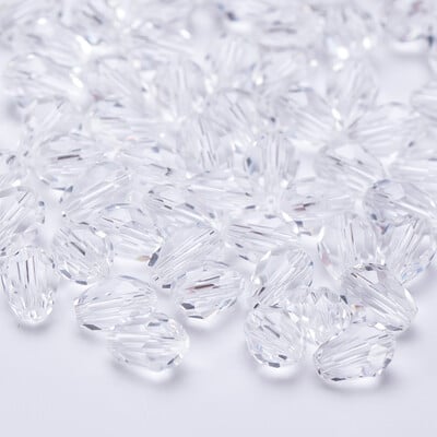 6x8mm Ausztria csiszolt könnycsepp üveggyöngyök AB színű vízcsepp kristálygyöngyök laza távtartó gyöngyök ékszerkészítéshez barkács karkötő