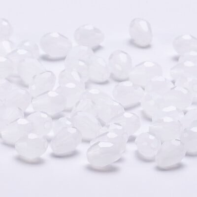 6x8mm Ausztria csiszolt könnycsepp üveggyöngyök AB színű vízcsepp kristálygyöngyök laza távtartó gyöngyök ékszerkészítéshez barkács karkötő