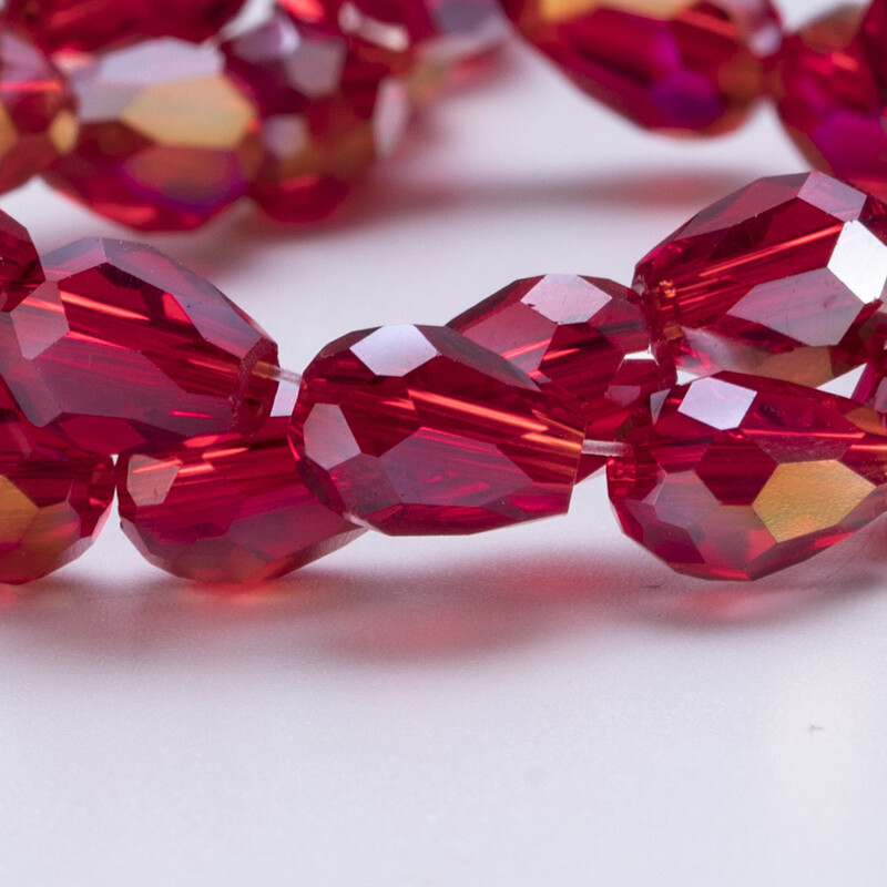 6x8mm Ausztria csiszolt könnycsepp üveggyöngyök AB színű vízcsepp kristálygyöngyök laza távtartó gyöngyök ékszerkészítéshez barkács karkötő