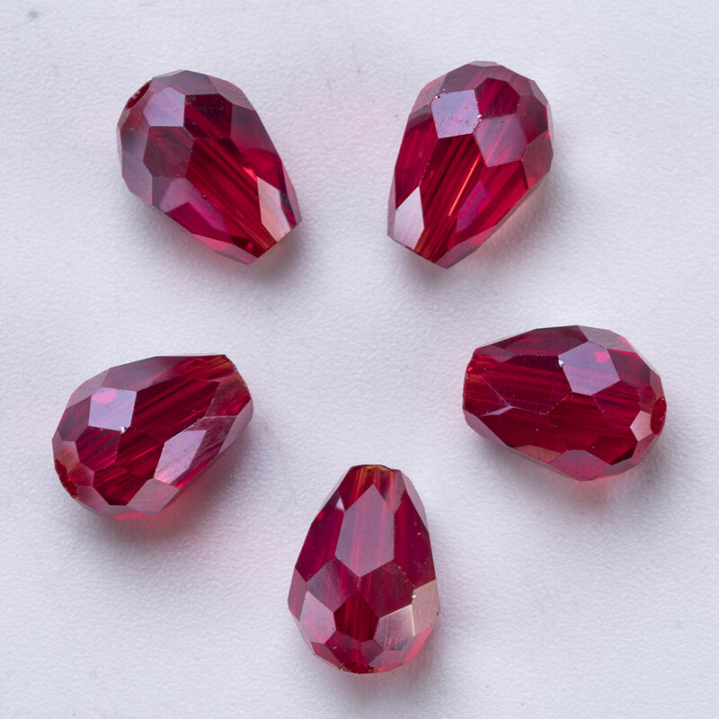 6x8mm Ausztria csiszolt könnycsepp üveggyöngyök AB színű vízcsepp kristálygyöngyök laza távtartó gyöngyök ékszerkészítéshez barkács karkötő